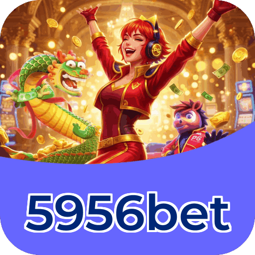 Interface do aplicativo 5956bet mostrando jogos disponíveis no iOS e Android